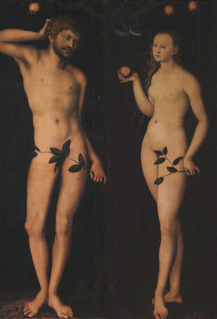 Lukas Cranach the Elder: Picture of Adam and Eve - Uffizi Gallery, Florence