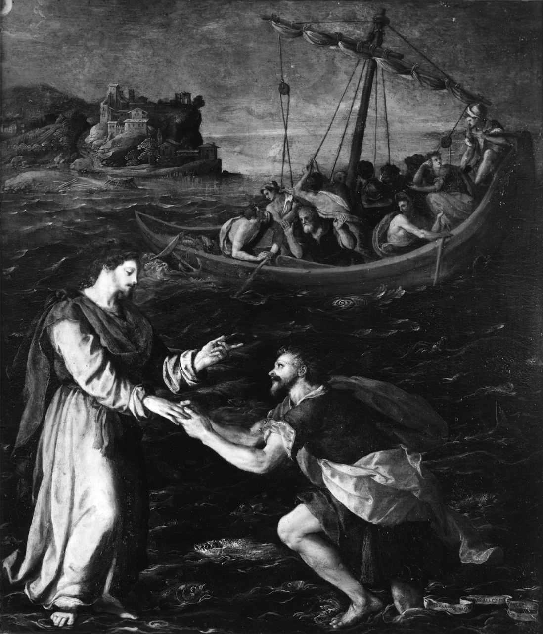Alessandro Allori: Picture of Saint Peter Walking on the Water - Uffizi Gallery, Florence
