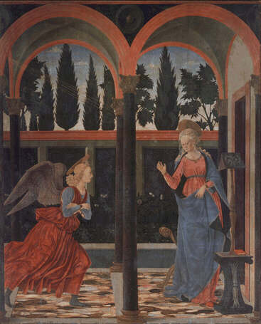 Alessio Baldovinetti: Picture of Annunciation - Uffizi Gallery, Florence