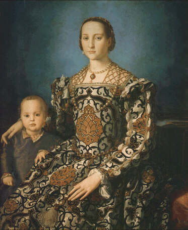 Agnolo Bronzino: Picture of Eleonora of Toledo with her Son Giovanni - Uffizi Gallery, Florence