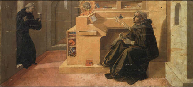 Filippo Lippi: Picture of Predella of the Barbadori Altarpiece - Uffizi Gallery, Florence