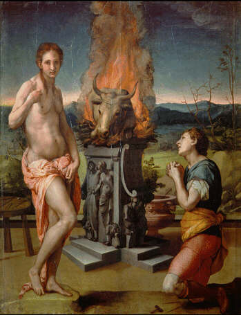 Agnolo Bronzino: Picture of Pygmalion and Galatea - Uffizi Gallery, Florence
