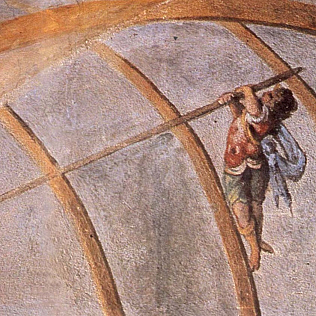 Stanzino delle Matematiche in the Galleria degli Uffizi wall painting by Giulio Parigi (1)