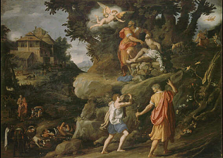 Sacrifice of Isaac - Alessandro Allori (Oil on wood, 94x131)