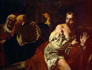 Susanna and the Elders - Giovanni Battista Piazzetta (Oil on canvas, 100x135)