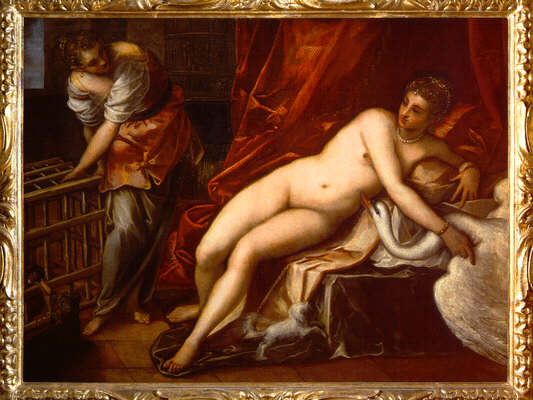 Jacopo Robusti called Tintoretto: Picture of Leda and the Swan - Uffizi Gallery, Florence